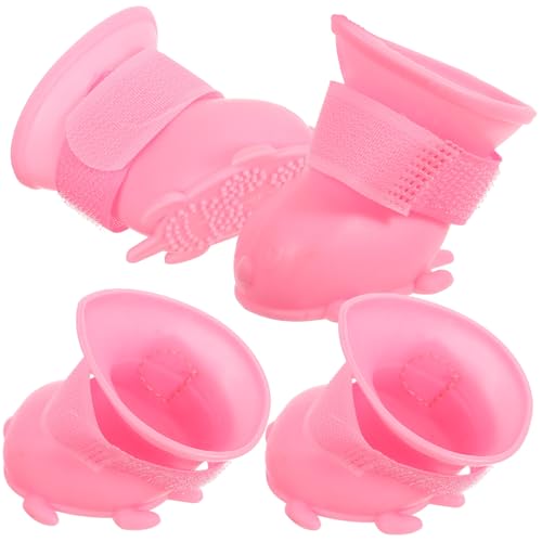 SUPVOX wasserdichte Hundestiefel mit Verstellbarem Verschluss Warme rutschfeste und Geräuschreduzierende Hundeschuhe für Winter und Regen Pflegeleicht und Komfortabel für Kleine bis von Supvox