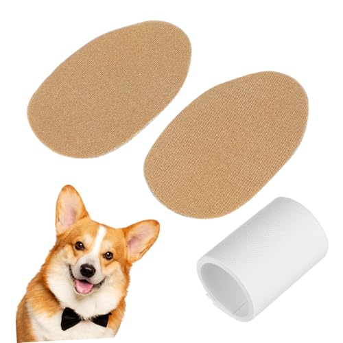 Supvox 1 Paar Hundepflegeaufkleber Ohrstehungs -Kit für Hunde Erektoren Ausbildung Halterung für Hundeohren welpen Pflege Unterstützung für Hundeohren Vlies Light Brown von Supvox