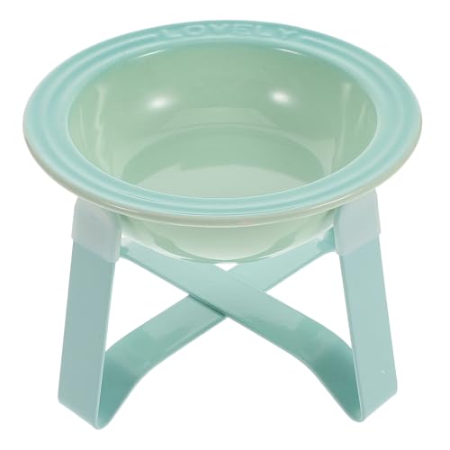 Supvox 1 Satz Erhöhter Katzennapf aus Keramik Ergonomische Futter und Wasserschale für Katzen und Kleine für Innenbereich und Einfache von Supvox