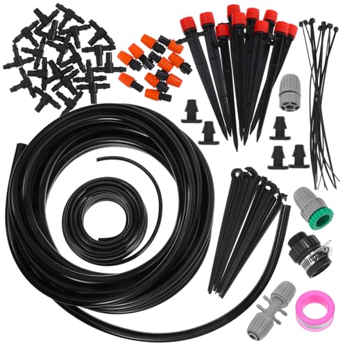 Supvox Sprenger Garten 1 Satz Gartenbewässerungsset Pflanzen Schlauch System Solar- Anlage Sprinkler Automatisches Tröpfchenbewässerungsset Selbstbewässernde Pflanzgefäße Tropfbewässerungssets Pp von Supvox