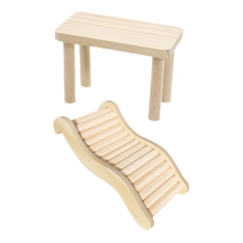 Supvox 1 Satz Holzleiter und Plattform für Hamster Kletterspielzeug und Erkundungszubehör für Kleintiere für Aktivitäten und Ruhebereiche Supvox 1 Satz Holzleiter und Plattform für Hamster Kletterspielzeug und Erkundungszubehör für Kleintiere für Aktivitäten und Ruhebereiche von Supvox