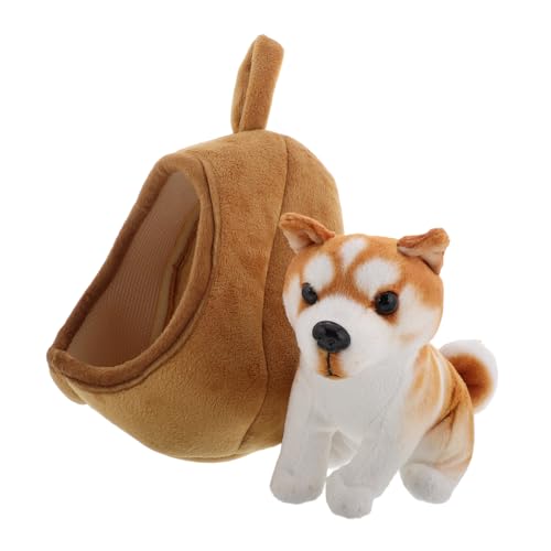 Supvox 1 Satz Hundehausspielzeug Welpen ausgestopftes Tier Plüsch Hundehütte Realistischer ausgestopfter Hund große Hundehütte Nettes Plüschspielzeug Japanisches Stofftier Hellbraun Supvox 1 Satz Hundehausspielzeug Welpen ausgestopftes Tier Plüsch Hundehütte Realistischer ausgestopfter Hund große Hundehütte Nettes Plüschspielzeug Japanisches Stofftier Hellbraun von Supvox