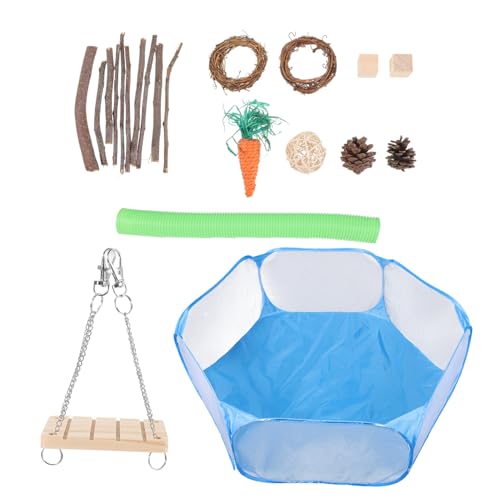 Supvox 1satz Hamster Spielzeugset Aus Teiliges Molar Spielzeug Für Kleintiere Für Hamster Meerschweinchen Und Andere Kleine Haustiere Fördert Aktivität Und Spiel von Supvox