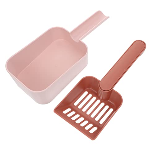 Supvox 1 Satz Schaufel für Katzenstreu Filter Katzentoilette groß cat Litter Scoop katzenstreuschaufeln Reinigungsset für Haustiere Katzenstreuschaufel mit Kehrschaufel die Hüften Rosa von Supvox