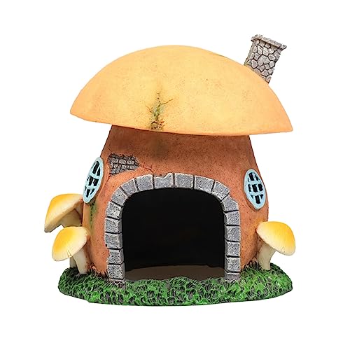 Supvox 1 Stück Aquarium Dekoration Künstliches Schloss Versteck für Reptilien und Fische Lebensmittelechtes Harz Ornament für Terrarien und Aquarien Vivid und Ansprechend von Supvox