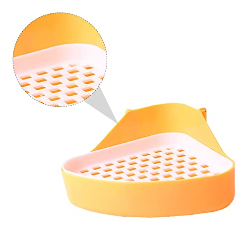 Supvox 1 Stück Haustiertoilette kaninchentoilette kaninchenklo Hasen klo Chinchilla Tiere Heu Hamster Kaninchen-Töpfchen-Trainingstoilette Sandbadezimmer Töpfchentrainer Plastik von Supvox