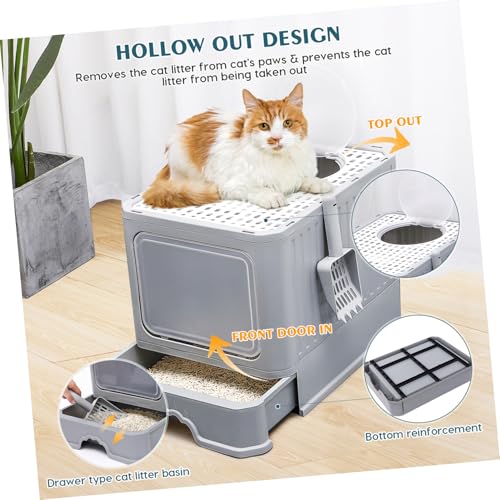 Supvox 1 Stück Karton zusammenklappbare Katzentoilette katzentoiletten Waste Bin Katzenklo mit Spritzschutz Katzenklo mit Klapp-Design Katzenklo mit einfacher Reinigung litterbox trashcan Supvox 1 Stück Karton zusammenklappbare Katzentoilette katzentoiletten Waste Bin Katzenklo mit Spritzschutz Katzenklo mit Klapp-Design Katzenklo mit einfacher Reinigung litterbox trashcan von Supvox