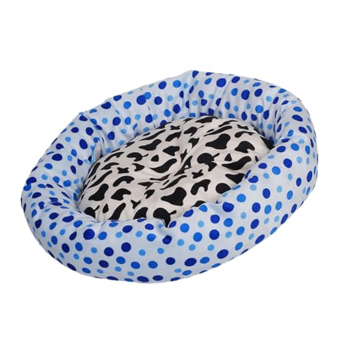 Supvox 1 Stück Rundes Haustierbett drinnen mit Hunde Welpe katzenbett pet Bed Haustierkorb Katzen bettchen hundbett Dog beds Hund schlafkissen Rundes Kissen für Haustiere kurzer Plüsch von Supvox