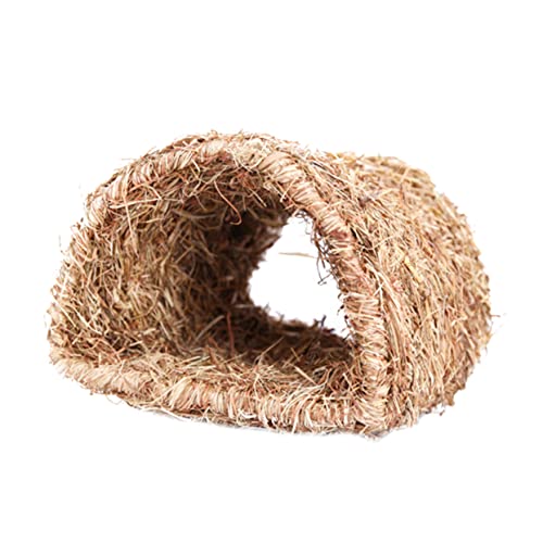 Supvox Einzigartiges Gewebtes Nest – Haustier-strohnest Mit Tunnel Spielhaus Für Spielzeug Hasentunnelnest Für von Supvox
