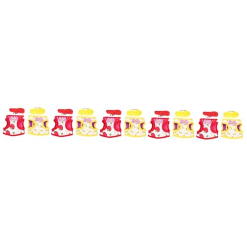 Supvox 10 Sätze Hasenkleidung hasenkostüme Bunny Costume hasenzubehör kaninchenzubehör Kaninchenmode Eichhörnchen Welpenkleidung Outdoor-Kaninchenkleidung Laufleine für Hasen Stoff von Supvox