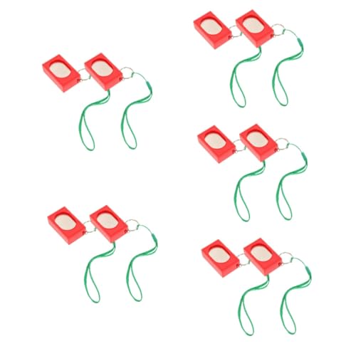 Supvox 10 STK Haustier-Clicker Fingerklicker für Hunde Clicker zum Katzentraining Hundetrainingsgeräte Hunde trainingsspielzeug Hunde zubehör Clickertraining für Hunde Haustierklicker rot von Supvox