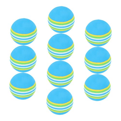 Supvox 10 Stück Farbige Bälle Katzenbälle Katzen Katzenspielzeugbälle Haustierspielzeug Leuchtende Hüpffarben Golfball Weiche Schaumstoffbälle Lustig Für Den Innenbereich Zum von Supvox