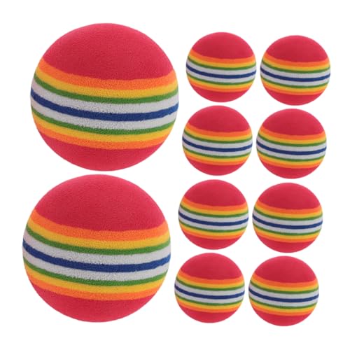 Supvox 10 Stück Regenbogenball für Haustiere Kauspielzeug für Welpen zum Zahnen Hundeseilball für Haustiere Kätzchen-Spielspielzeug Hundespielzeugkugeln Hund behandeln Ball Eva Supvox 10 Stück Regenbogenball für Haustiere Kauspielzeug für Welpen zum Zahnen Hundeseilball für Haustiere Kätzchen-Spielspielzeug Hundespielzeugkugeln Hund behandeln Ball Eva von Supvox