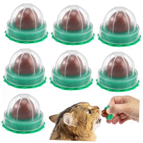 Supvox 10 Stück Teiliges Katzenleckerlis mit Vitaminhaltigen Cat Licking Balls Katzensnack Candy mit Katzenminze Fördert Zungenbewegung und Harnwegsgesundheit Nährstoffreiche Katzen von Supvox