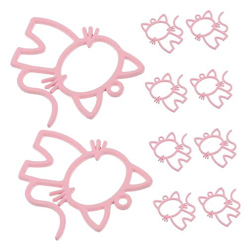 Supvox 10 Stück Teiliges Niedliche Katzen Charms Anhänger aus Langlebiger Handgefertigte DIY Armband Anhänger Stabile Cartoon Schmuckdekor Rosa für Ohrringe und Bastelbedarf Supvox 10 Stück Teiliges Niedliche Katzen Charms Anhänger aus Langlebiger Handgefertigte DIY Armband Anhänger Stabile Cartoon Schmuckdekor Rosa für Ohrringe und Bastelbedarf von Supvox