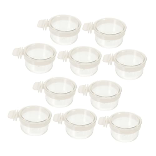 Supvox 10er-Pack Papageien-futternapf-Set Acryl-vogelfutternapf für Geflügel Kein Futterbecher Vogelfutterschale für Den Käfig Vogel-wasserfutterspender-zubehör Supvox 10er-Pack Papageien-futternapf-Set Acryl-vogelfutternapf für Geflügel Kein Futterbecher Vogelfutterschale für Den Käfig Vogel-wasserfutterspender-zubehör von Supvox