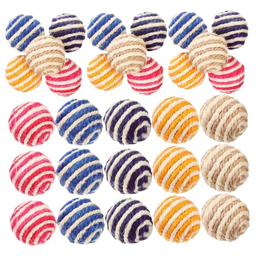 Supvox 105 STK Katze Sisalkugel Kauspielzeug Für Haustiere Spielzeuge Katzenminze Spielzeug Katze Kratzt Spielzeug Zum Necken Von Katzen Nymphensittich Spielzeug Pet-Ball Beissen Hanfseil Supvox 105 STK Katze Sisalkugel Kauspielzeug Für Haustiere Spielzeuge Katzenminze Spielzeug Katze Kratzt Spielzeug Zum Necken Von Katzen Nymphensittich Spielzeug Pet-Ball Beissen Hanfseil von Supvox