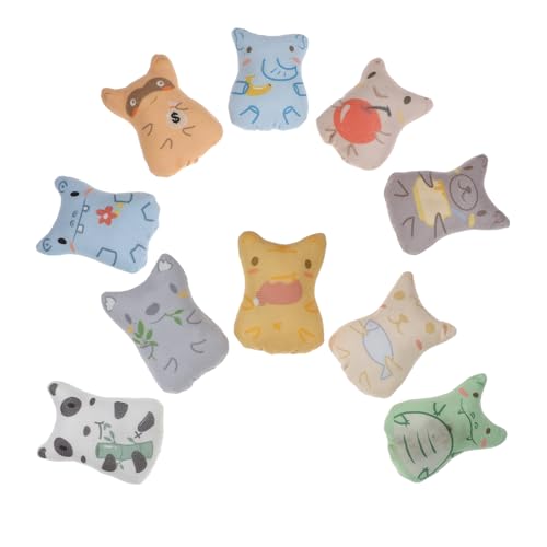 Supvox 10pcs Katze Spielzeug Assorted Katze Spielzeug Plüsch Katze Stofftiere Für Indoor Katzen von Supvox