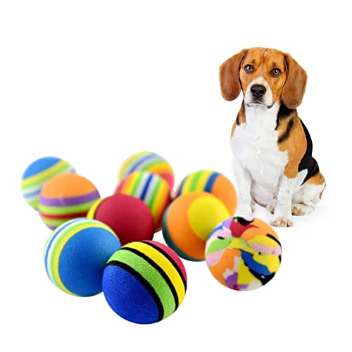 Supvox 10St Haustier-Tennisball zum Kauen Quietschendes Kauspielzeug für Hunde Springender Hund interaktives Spielzeug knete Spielzeug Spielzeuge Klangknoten Haustierspielzeug beissen von Supvox