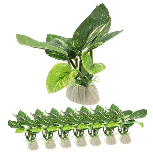 Supvox 10-teiliges Realistisches Aquarium-Aquarium-kunstpflanzengehäuse-Set Lebensechtes Aquarium- Sicherer Kunststoff Für Reptilien-Terrarium von Supvox