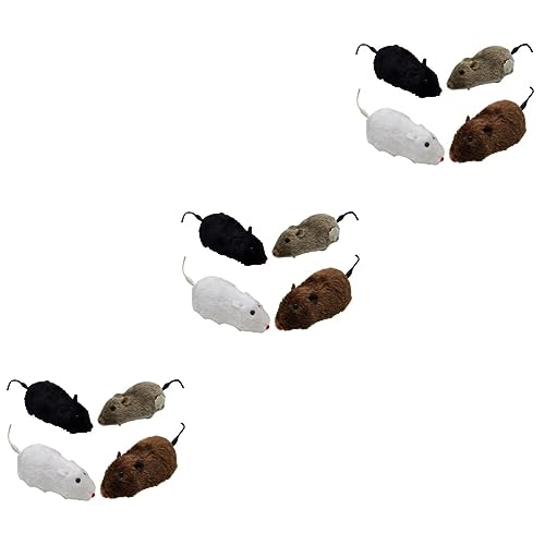 Supvox 12 STK Plüschige Uhrwerkmaus Sich Bewegende Katze Tierisches Uhrwerk Spielzeug Kätzchen Kauspielzeug Katzenspielzeug Mäuse Spielzeugmaus Für Katzen Katzen-Teaser Backenzahn Plastik Supvox 12 STK Plüschige Uhrwerkmaus Sich Bewegende Katze Tierisches Uhrwerk Spielzeug Kätzchen Kauspielzeug Katzenspielzeug Mäuse Spielzeugmaus Für Katzen Katzen-Teaser Backenzahn Plastik von Supvox