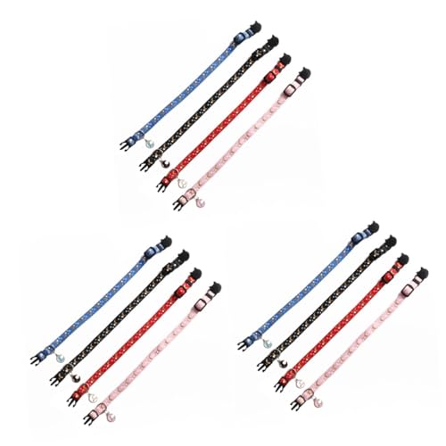 Supvox 12 STK Star Moon Mit Hängendem Katzenhalsband Glockenhalsband Für Hundehalsband Kostüm-Halskette Halloween- Für Hunde Hundefliege Haustier Nylon Mond von Supvox