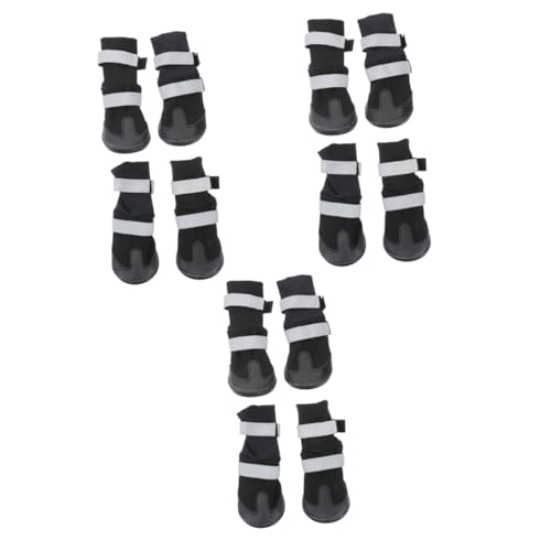 Supvox 12 STK Stiefel Für Haustierhunde Hundeschuhe Für Kleine Hunde Wasserfeste Schuhe Hundestiefel & Pfotenschützer Pfotenabdeckungen Für Hunde Haustier Hund Winterschuhe Warm Halten von Supvox