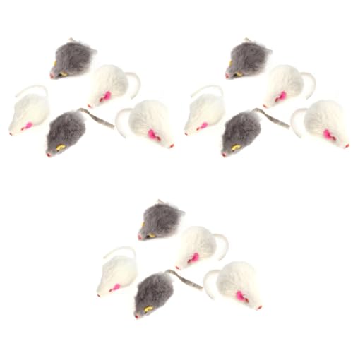 Supvox 15 STK Katzenspielzeug Trainingsspielzeug Für Kleine Haustiere Spielzeug Reinigen Kätzchenspielzeug Mäuse Spielzeug Hamsterfell Aus Keramik Plüsch Kleines Haustier Supvox 15 STK Katzenspielzeug Trainingsspielzeug Für Kleine Haustiere Spielzeug Reinigen Kätzchenspielzeug Mäuse Spielzeug Hamsterfell Aus Keramik Plüsch Kleines Haustier von Supvox