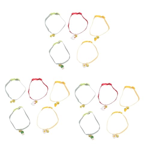 Supvox 15 STK Haustierhalsband Kätzchen Sicherheitshalsband Verstellbares Hundehalsband Katzenhalsband Aus Polyester Haustier-Halskette Kragen Haustier Hundehalsband Baumwolle Polyester von Supvox