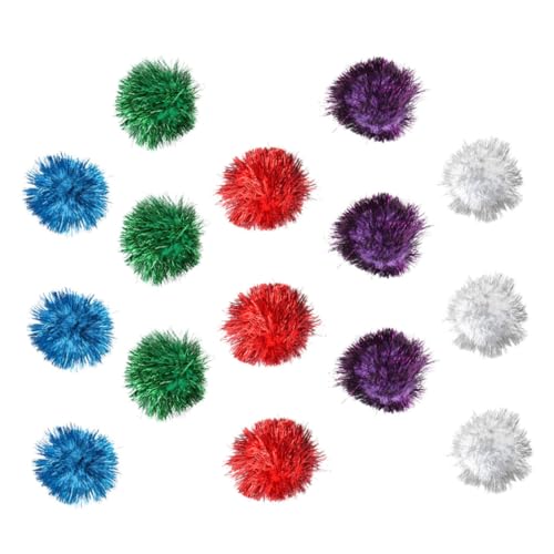 Supvox 15stücke Funkelndes Interaktives Katzenspielzeug Mit Ball-Design Zum Anlocken Von Katzen Langlebiges Haustier-Teaser-Spielzeug Für Katzenerziehung Und Beschäftigung von Supvox