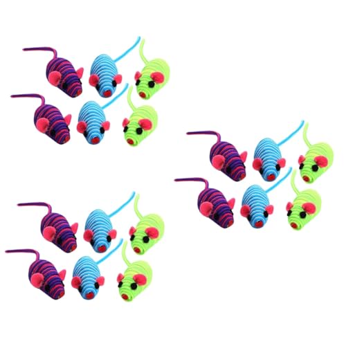 Supvox 18stücke Elastische Mäuse Spielzeug Für Katzen Interaktive Katzen-spielzeuge Elastischem Material Zufällige Farben Für Spiel Und Spaß Supvox 18stücke Elastische Mäuse Spielzeug Für Katzen Interaktive Katzen-spielzeuge Elastischem Material Zufällige Farben Für Spiel Und Spaß von Supvox