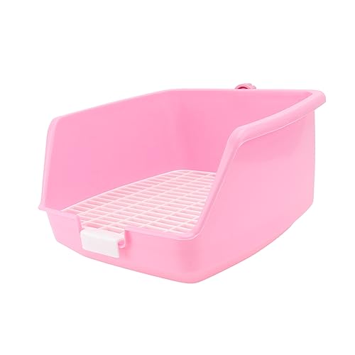 Supvox 1stk Kaninchentoilette Badezimmer Hamster Einstreu Rosa Plastik Urinal Erhöhen von Supvox
