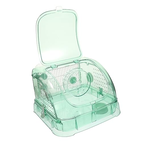 Supvox 1Satz Kleiner Hamsterkäfig Aus Atmungsaktives Hamsterhaus Für Innenhaltung Tragbarer Hamsterbehälter Für Optimale Hamsterversorgung Transparente Hamsterbox von Supvox