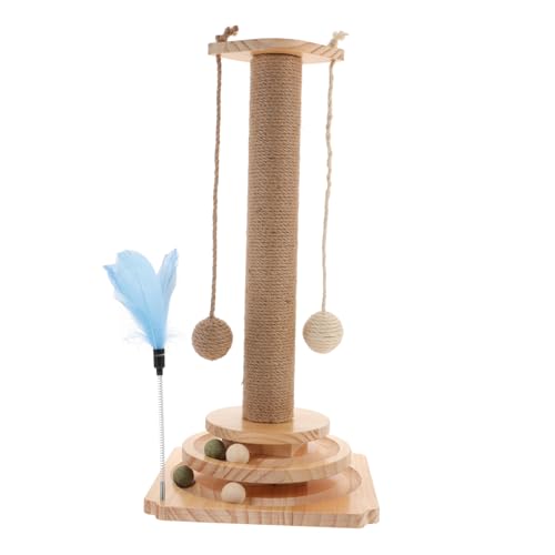 Supvox 1Satz Kratzsäule Für Katzen Sisalmaterial Und Langlebig Katzenkratzspielzeug Für Drinnen Platzsparendes Design Für Katzenliebhaber von Supvox