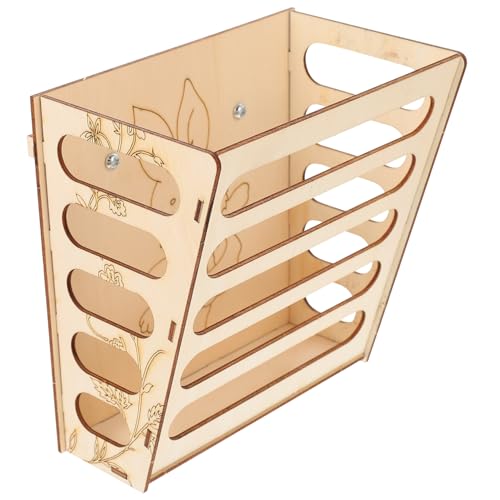 Supvox 1pc Tier Feeder Heu Dispenser Für Holz Rack Heu Trog Haustier Gras Fütterung Rack Bunny Feeder Pet Supply von Supvox
