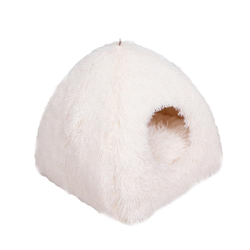Supvox Katzen Hunde Warmes Nest Katzenhaus Plüsch Katzenbett Hauseingang Für Weiß 40x40x37cm von Supvox