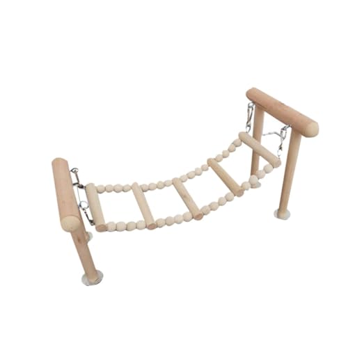 Supvox Papageien-Spielzeug-schaukel-Set Holzblock Kauständer Spielzeug Vogel-papageien-schaukel Spielzeugleiter Für Nymphensittiche Und Sittiche von Supvox