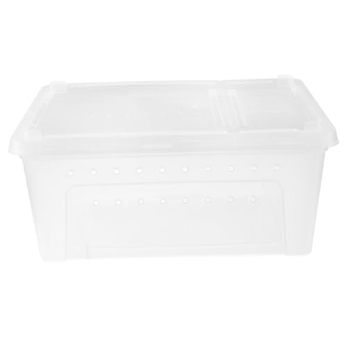 Supvox 1Stück Kunststoff Reptilienbox Transparent Mit Fütterungstür Für Reptilien Schlangen Geckos Und Insekten Transport Und Fütterungsbox Aus Langlebigem Material von Supvox