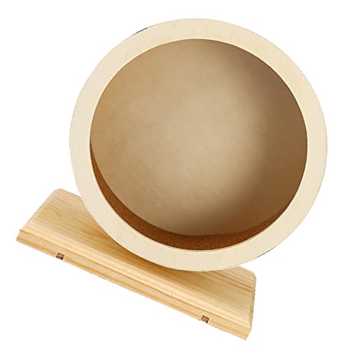 Supvox Laufrad Für Haustiere Hamsterrad-Spielzeug Laufrad Aus Holz Leises Sportspielzeug Für Kleintiere von Supvox