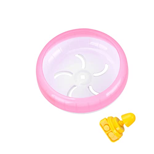 Supvox 1stk Haustier Spielzeug Hamsterkäfige Hamster Spielzeug Laufrad Für Hamster Leises Hamster-übungsrad Ratten-übungsrad Kleines Tierspielzeug Igelrad Tierübungsrad Rosa Stumm Läufer von Supvox