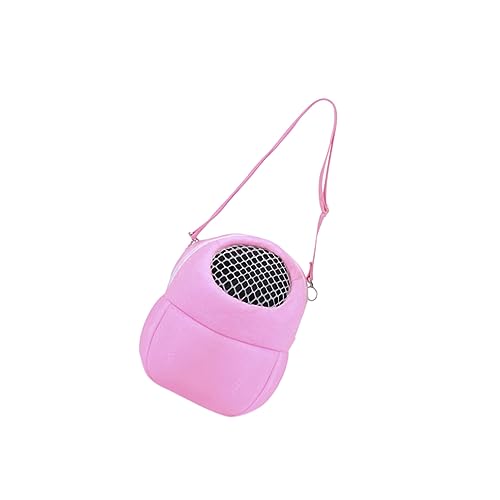 Supvox 1stk Haustiertasche Für Draußen Tragetasche Für Igel Hamstertasche Messager-Tasche Umhängetasche Für Haustiere Tragetasche Für Kleintiere Lebewesen Rosa Haustierkiste Baumwollnest von Supvox