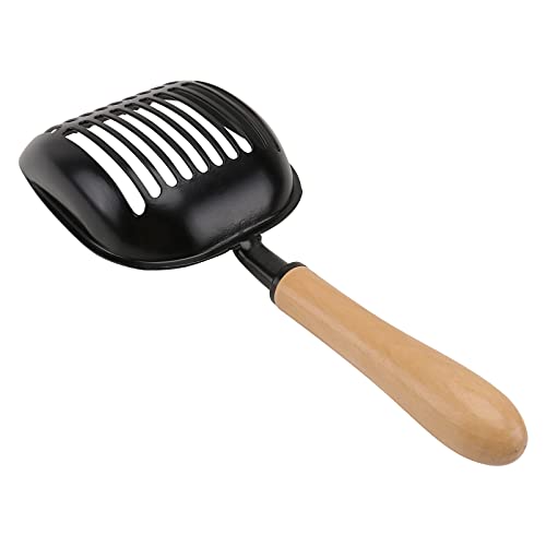 Supvox 1stk Schaufel Für Katzenstreu Kneifen Klumpende Katzenstreu Scooper – Katzenstreu Katzenstreueinlagen Filter Beruhigende Produkte Katzenminze Kratzen Black Aluminiumlegierung von Supvox