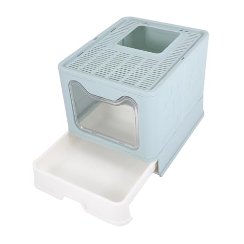 Supvox 1stück Faltbare Katzentoilette Mit Deckel Großes Geschlossenes Design Für Katzen Und Kätzchen Spritzwassergeschützt Einfach Zu Reinigen Für Zuhause Supvox 1stück Faltbare Katzentoilette Mit Deckel Großes Geschlossenes Design Für Katzen Und Kätzchen Spritzwassergeschützt Einfach Zu Reinigen Für Zuhause von Supvox