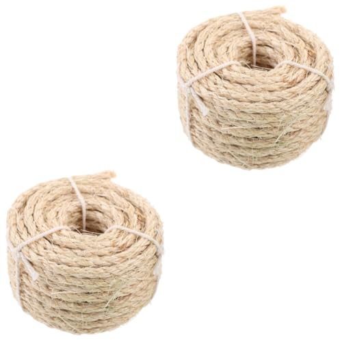 Supvox 2rollen Sisal Seil Für Katzenkratzer Kratzbaum Ersatzschnur Für Katzenkratzmöbel Natürliche Strapazierfähige Jute Und Hanfseil-Alternative Reparieren Und Erneuern Von Supvox 2rollen Sisal Seil Für Katzenkratzer Kratzbaum Ersatzschnur Für Katzenkratzmöbel Natürliche Strapazierfähige Jute Und Hanfseil-Alternative Reparieren Und Erneuern Von von Supvox