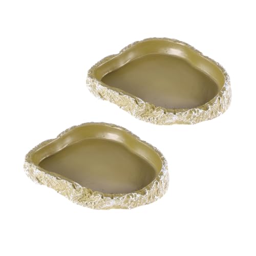 Supvox 2stücke Resin Reptilien Futter Wasserschalen Für Schildkröte Gecko Und Schlange Rutschfestes Leicht Zu Reinigendes Terrarium Zubehör Geeignet Für Kleine Haustiere Goldene Supvox 2stücke Resin Reptilien Futter Wasserschalen Für Schildkröte Gecko Und Schlange Rutschfestes Leicht Zu Reinigendes Terrarium Zubehör Geeignet Für Kleine Haustiere Goldene von Supvox