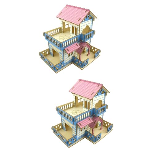 Supvox 2stücke Kleintierhaus Doppelstöckige Hamster Villa Mit Klettergerüst Für Kleine Haustiere Langlebig Und Für Und Zwerghamster von Supvox