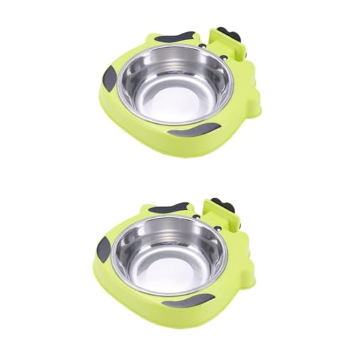 Supvox 2stücke Pet Bowl Wasserspender Aufhängen Praktische rutschfeste Fress Und Trinkschale Für Hunde Und Katzen Farben Zufällig Robustem Verstellbar Und Installieren von Supvox