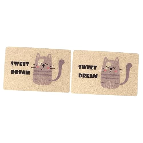Supvox 2 STK Haustier Katzentoilette tierkissen katzenklo vorlegematte Katzenstreu-Fänger-Teppich Abfallfangmatte Katzenstreumatte Futtermatte für Hundefutter Schlafunterlage für Katzen Supvox 2 STK Haustier Katzentoilette tierkissen katzenklo vorlegematte Katzenstreu-Fänger-Teppich Abfallfangmatte Katzenstreumatte Futtermatte für Hundefutter Schlafunterlage für Katzen von Supvox