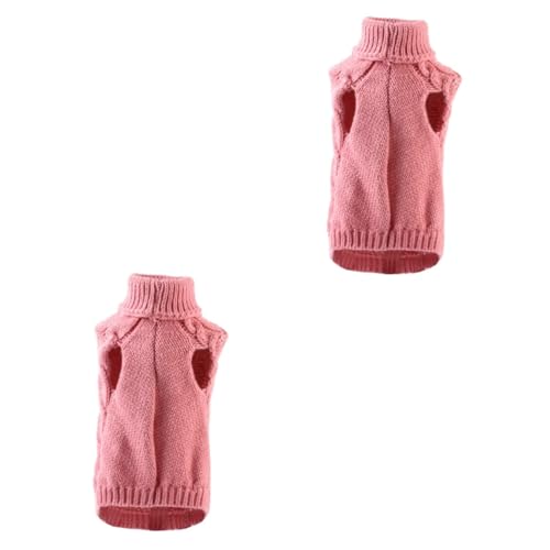 Supvox 2 STK Haustier-Pullover Hundeweihnachtspullover Weihnachtskostü für Haustiere hundewintermantel hundepullover Kleider Haustierzubehör Winter-Haustier-Outfits Hündchen Kleidung von Supvox