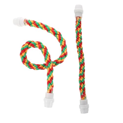 Supvox Vogel-Bungee-Seil-Spielzeug 2 Stück Baumwollseil-ständer Kletter- Und Kauspielzeug Für Sittiche Unzertrennliche Kanarienvögel Supvox Vogel-Bungee-Seil-Spielzeug 2 Stück Baumwollseil-ständer Kletter- Und Kauspielzeug Für Sittiche Unzertrennliche Kanarienvögel von Supvox